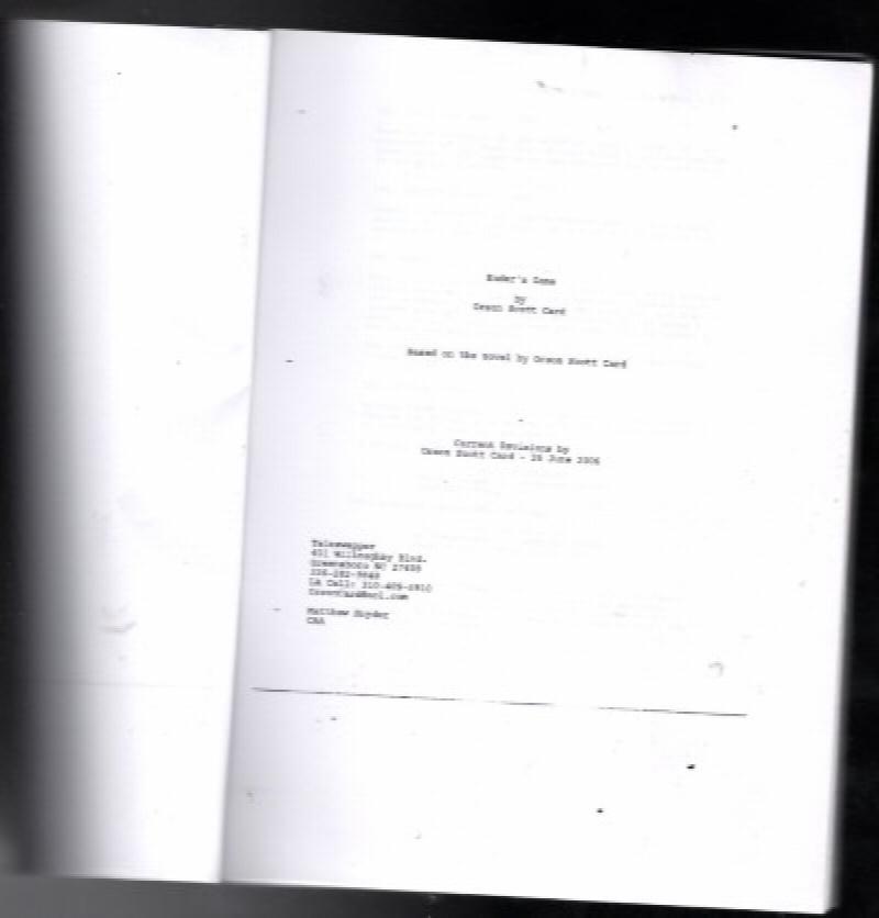 Ender's Game Script 2006