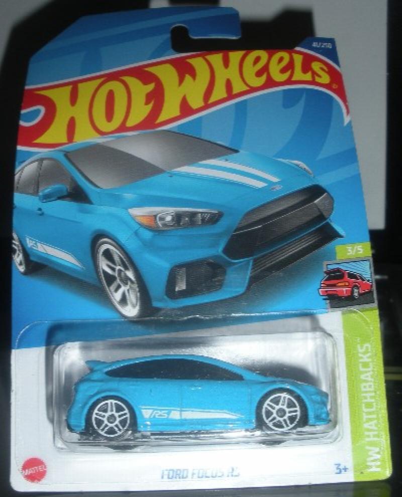 2022 Hot Wheels Ford Focus RS 41/250 HW HATCHBACKS 3/5 RARE Blue